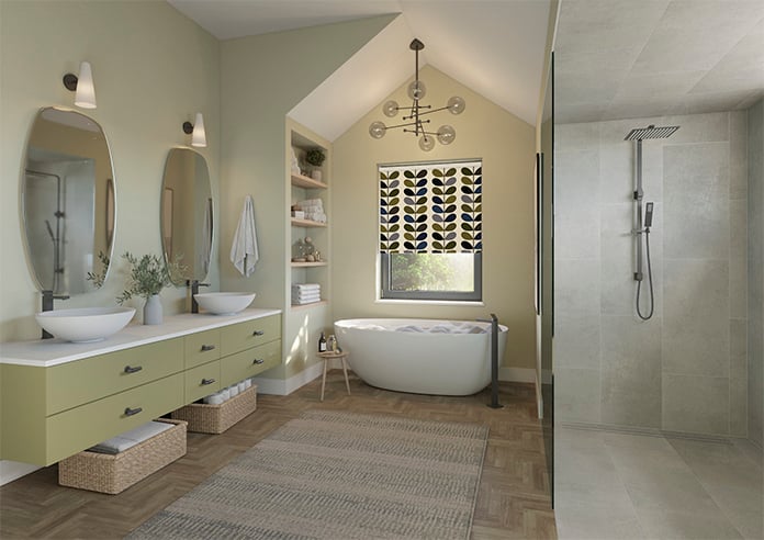 Orla Kiely Multi Stem, Moss - Twist&Fit Roller Blind - Image 7
